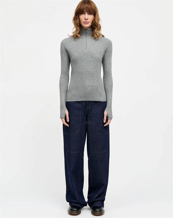 Fine Merino Ida Strik - Grey Melange 